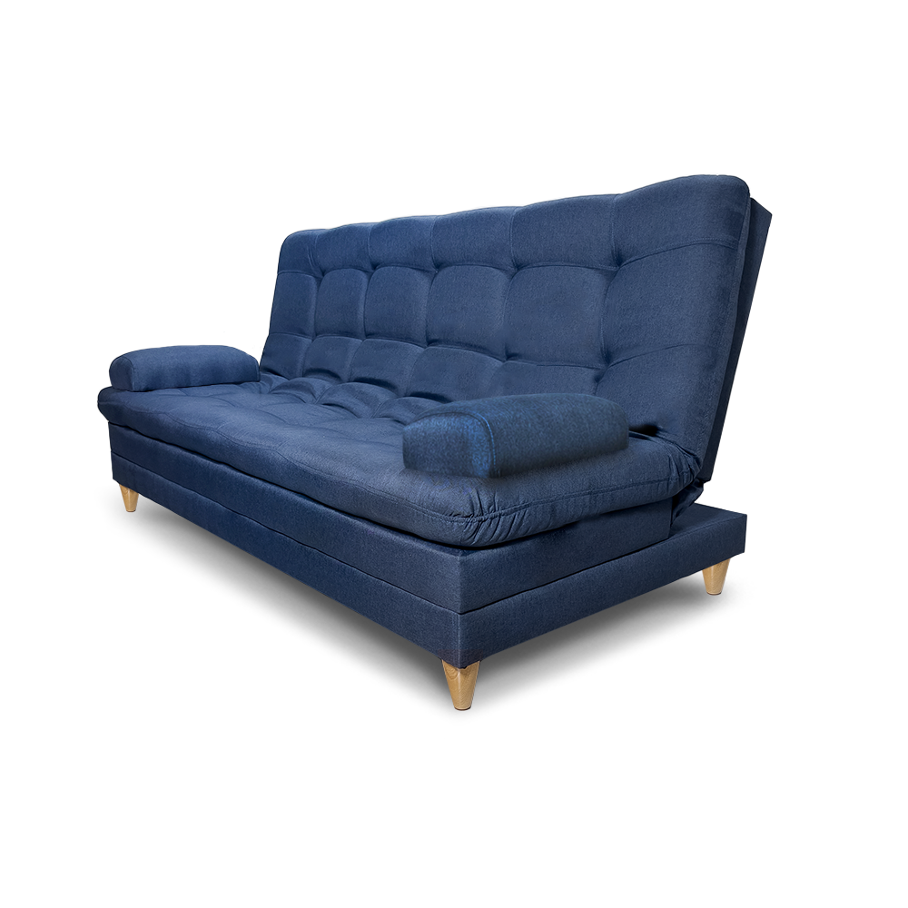 SofáCama Tous 3 Posiciones Tela Lino Azul