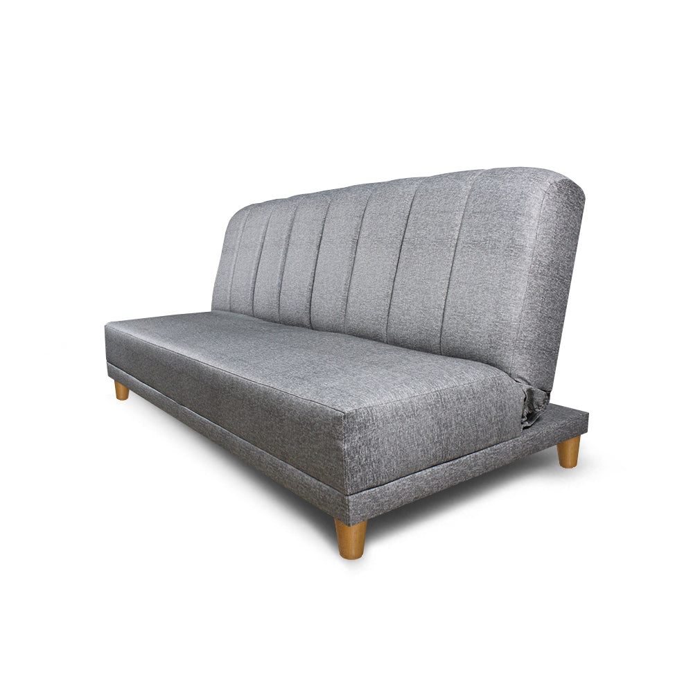 SofáCama Otto 3 Posiciones Lino Gris