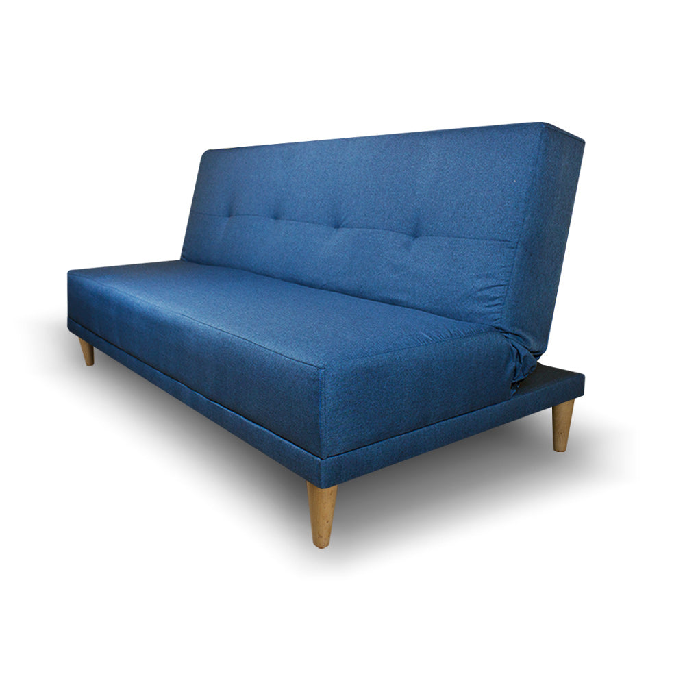 SofáCama Trump 3 Posiciones Tela lino azul