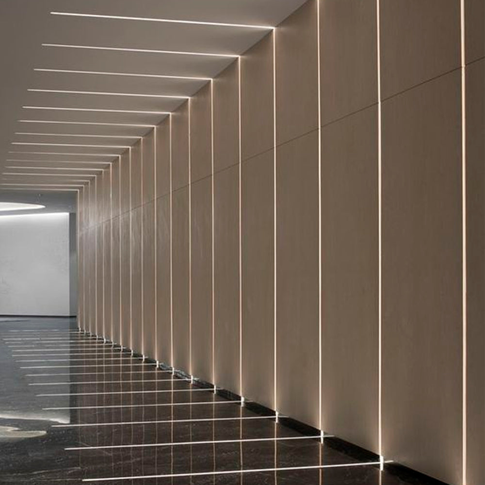 PERFIL PARA INCRUSTAR de 3 metros en Aluminio Negro