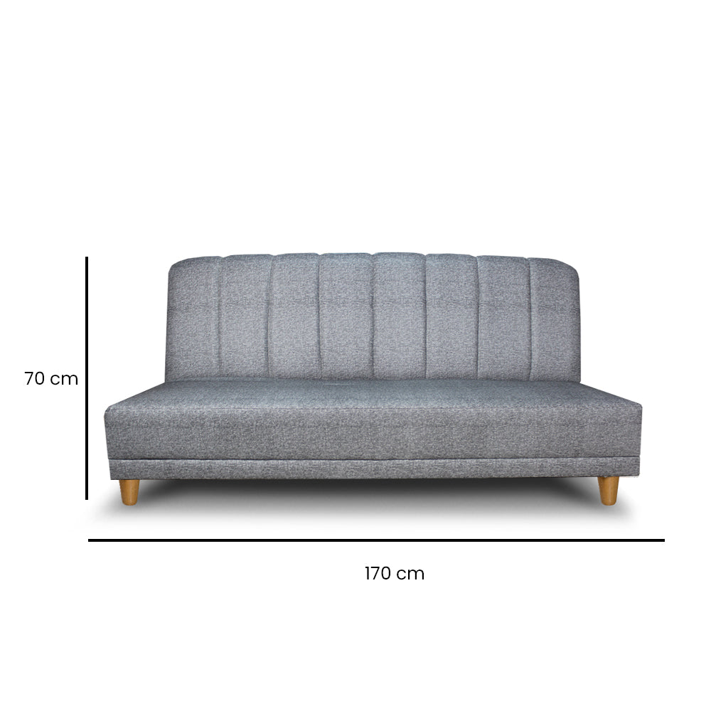 SofáCama Otto 3 Posiciones Lino Gris