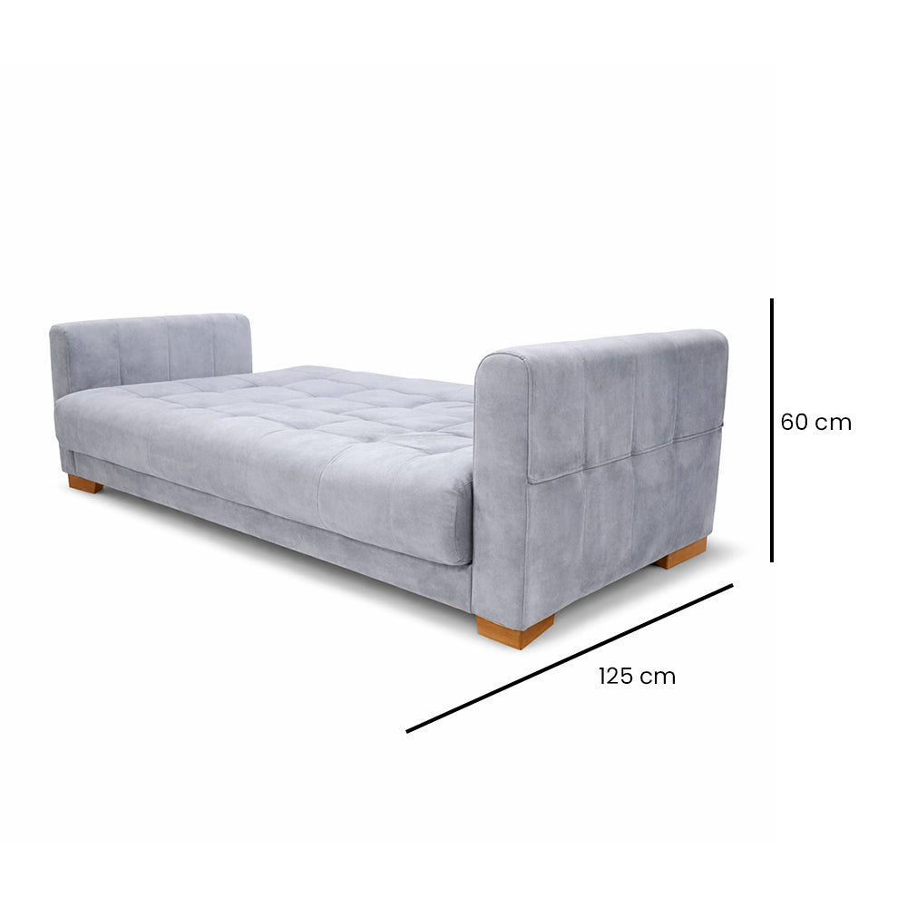 SofáCama key 3 Posiciones Tercio pelo Gris