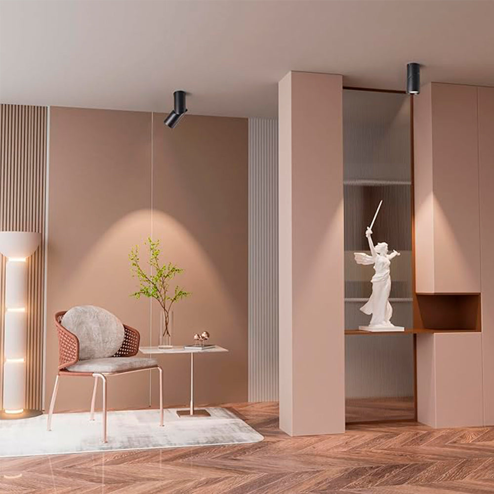 Lámpara Spot De sobreponer Negro