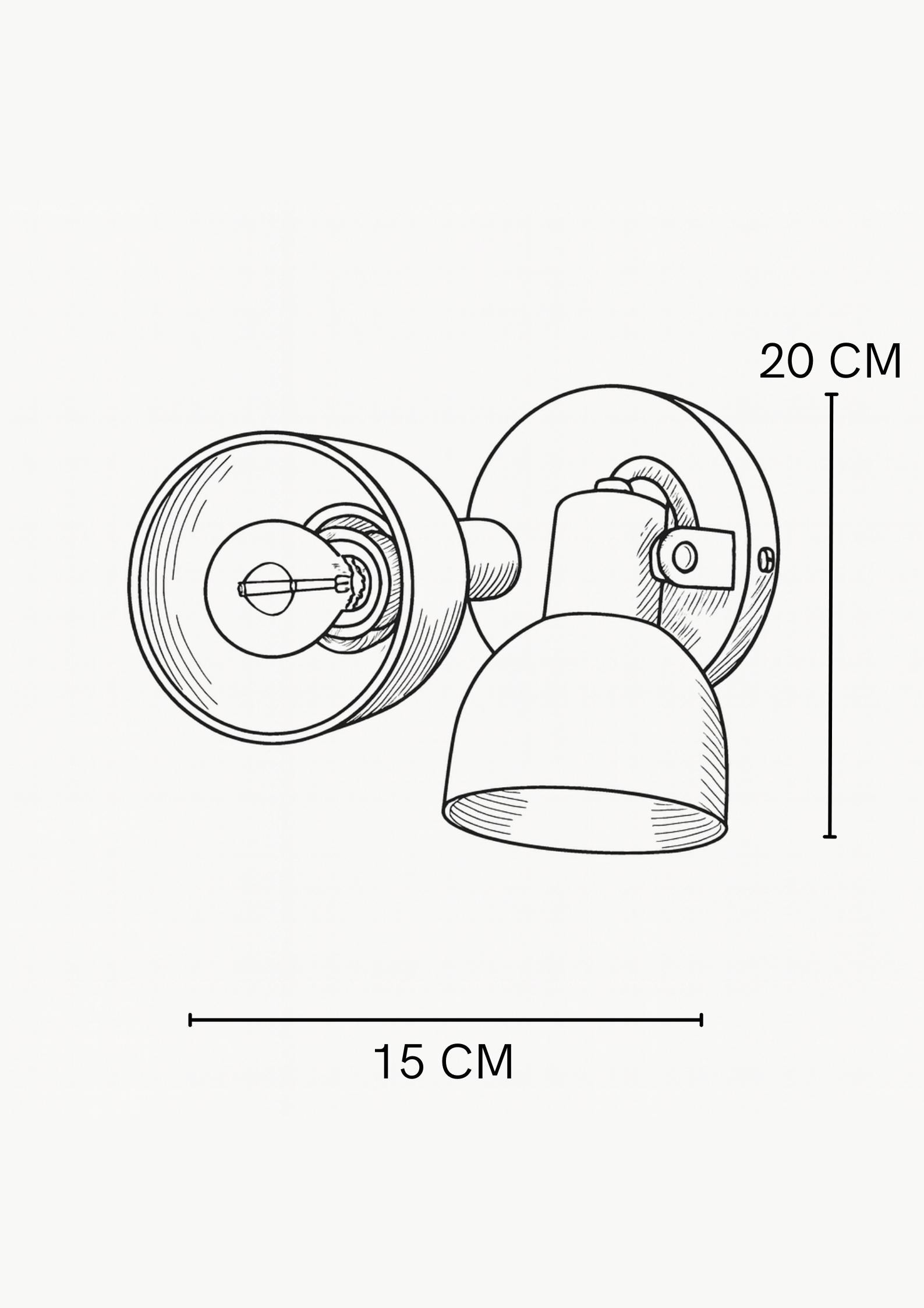 Aplique De Pared X2 Russo x2 negro