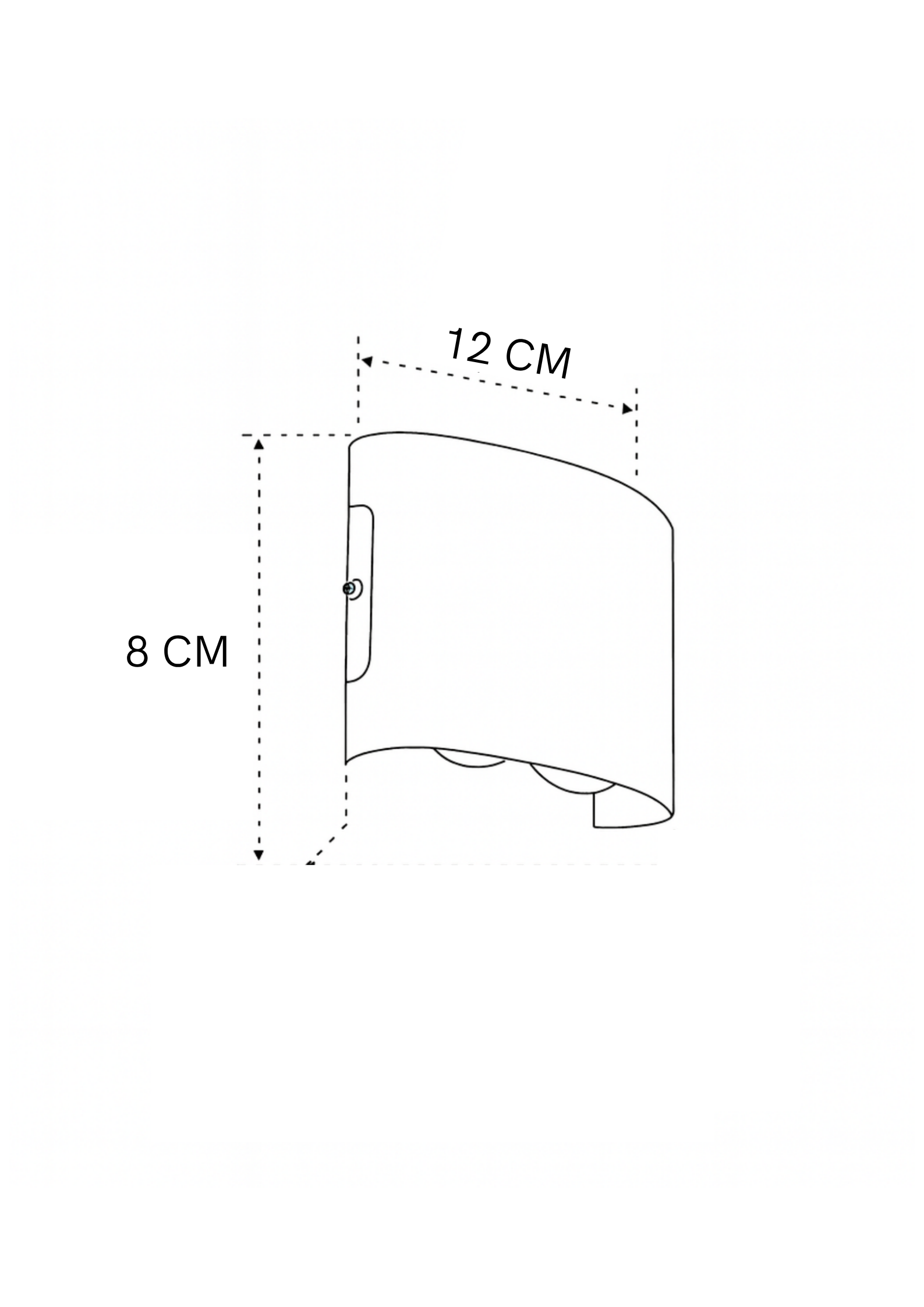 Aplique UP DOWN de Exterior 4W Blanco