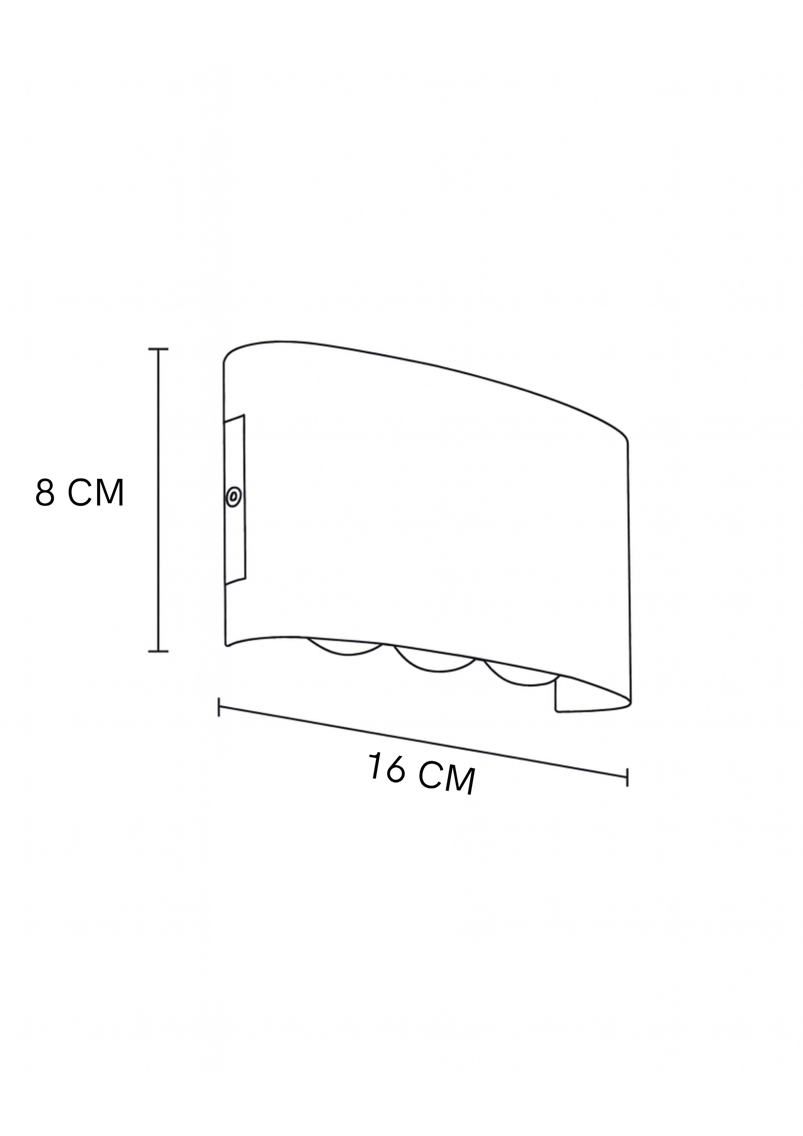 Aplique UP DOWN de Exterior 6W Blanco