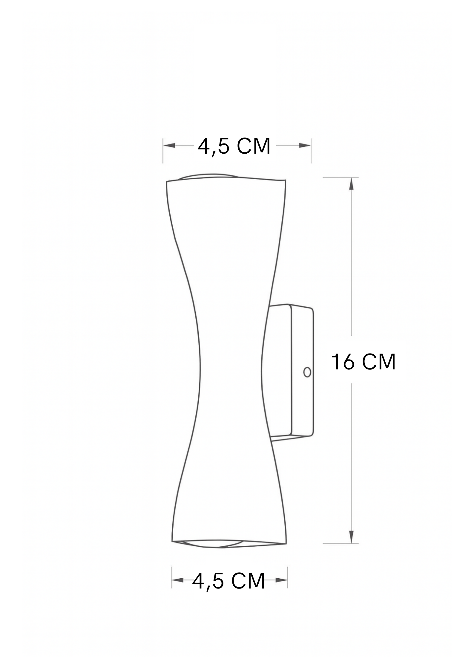 Aplique de exterior Flute