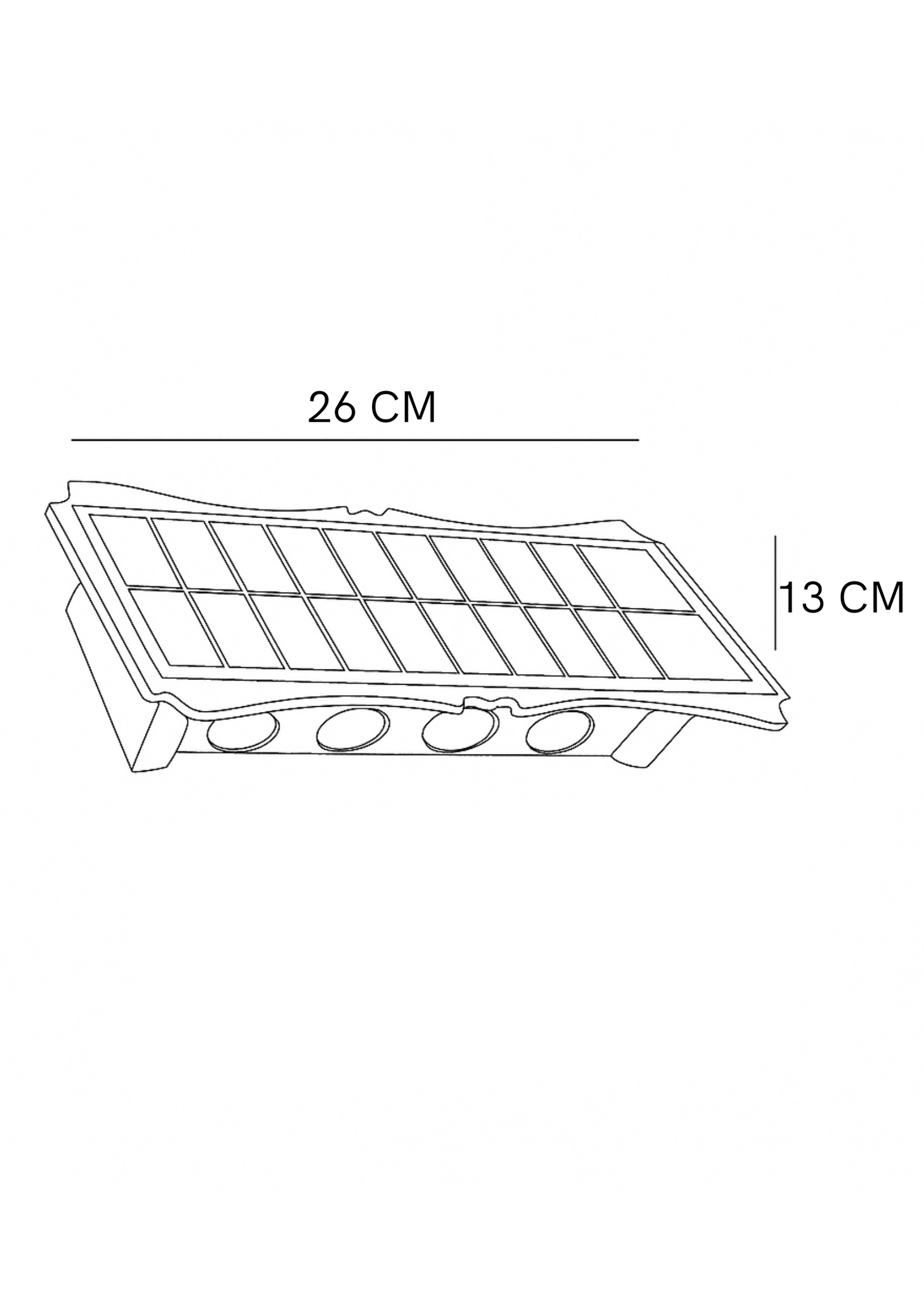 Aplique solar Tiva 4x4