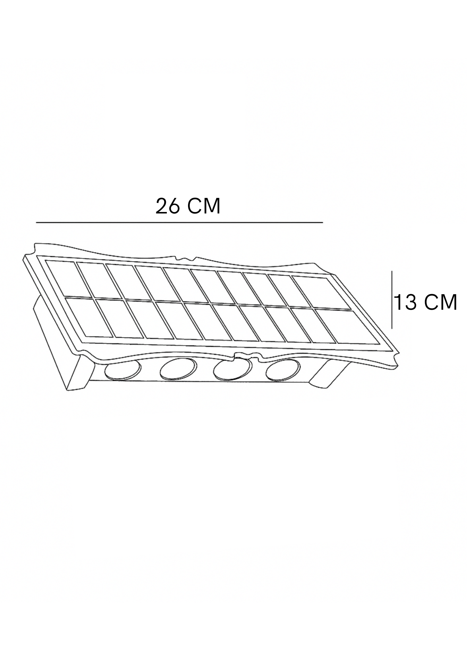 Aplique solar Tiva 4x4