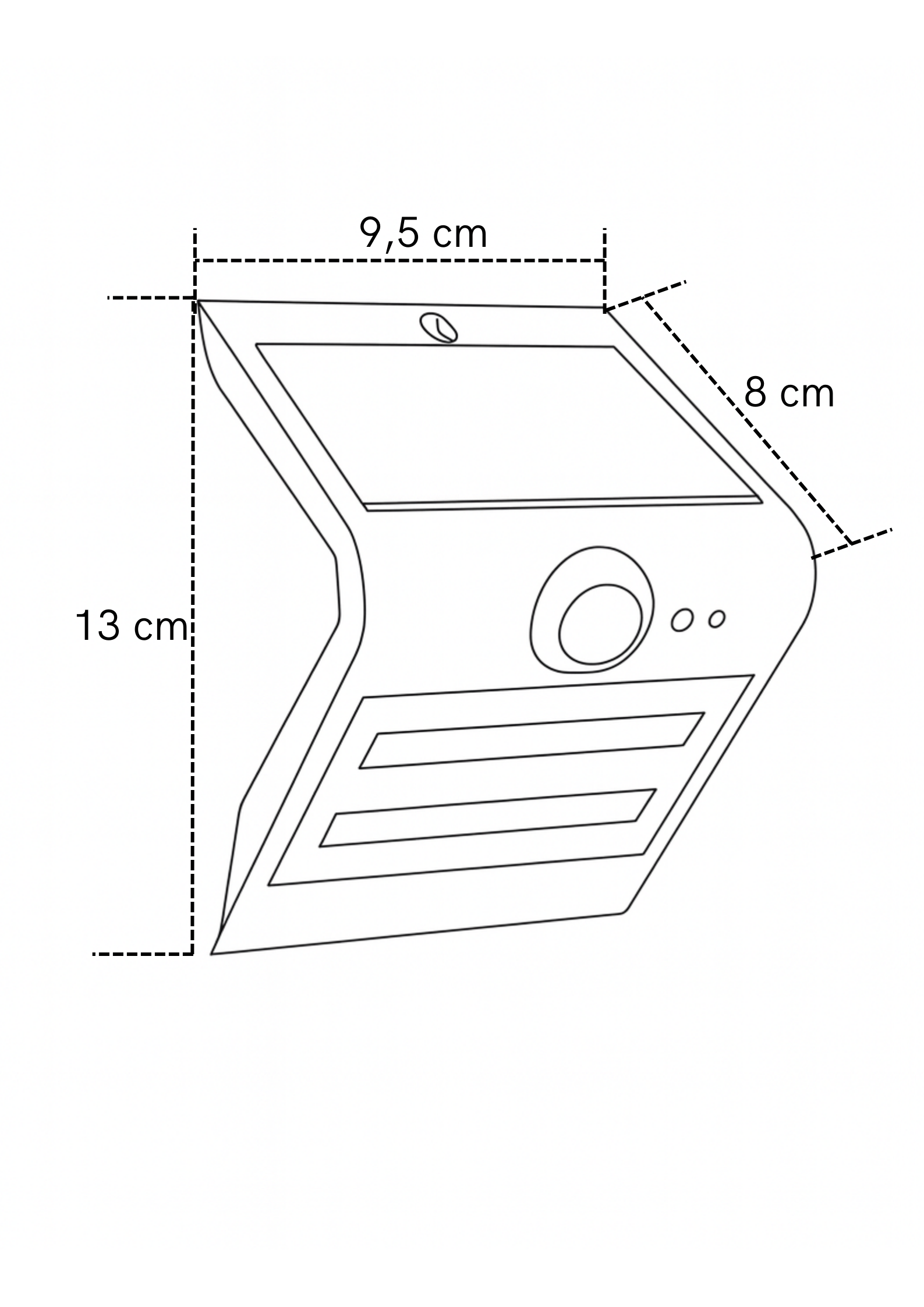 Aplique solar Walle