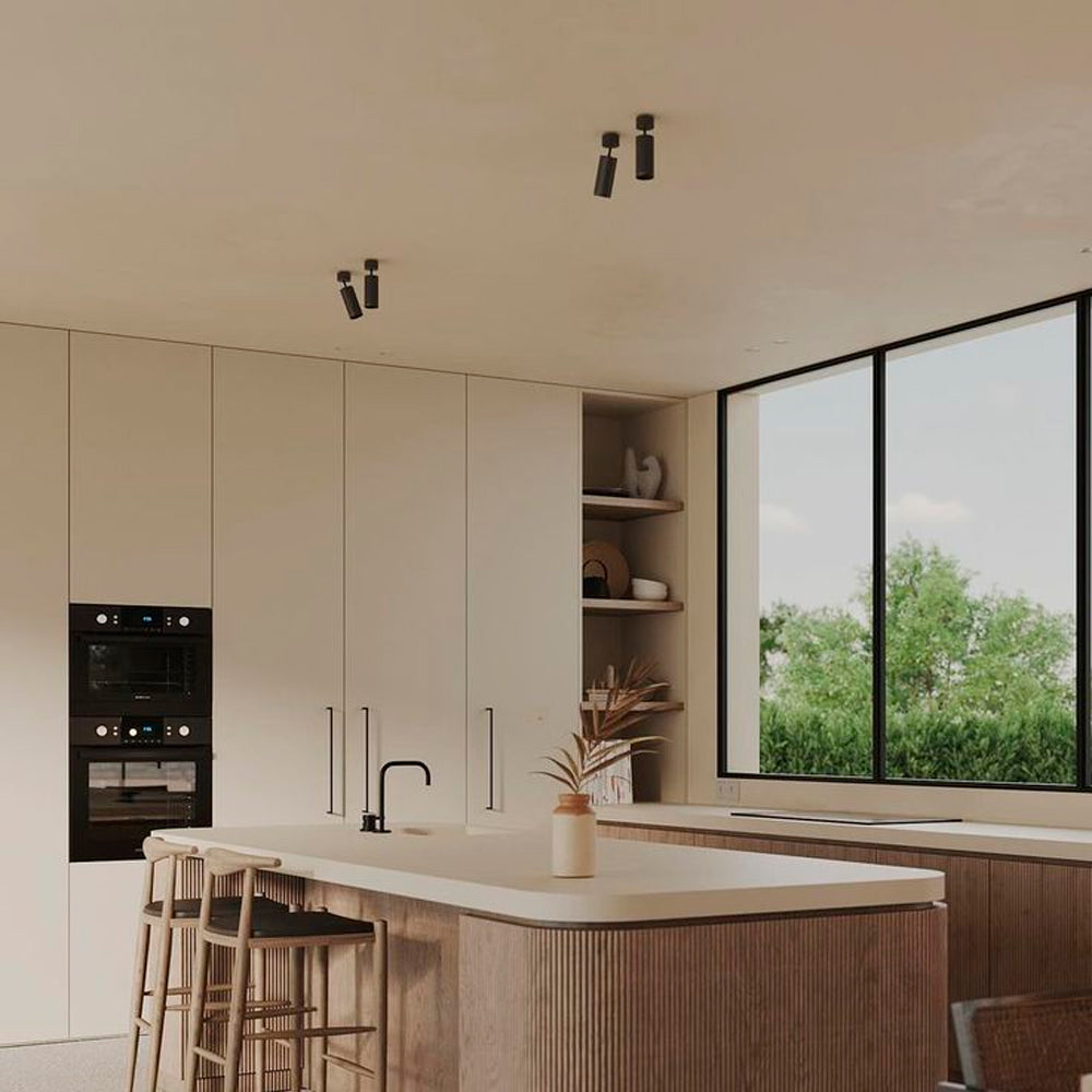 Lámpara Spot De sobreponer Negro