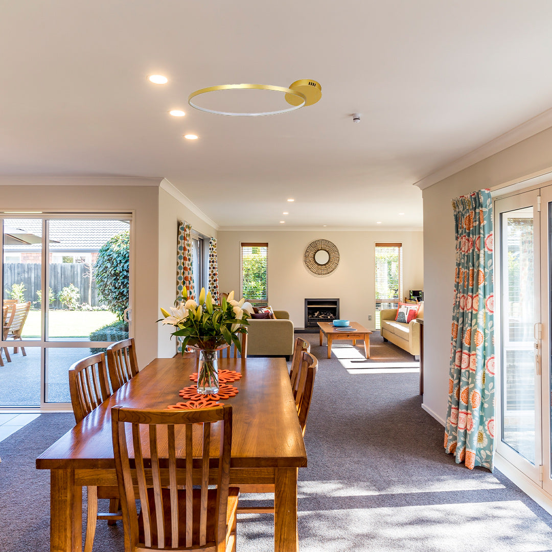 PLAFON LED TECHO KINKY DORADO