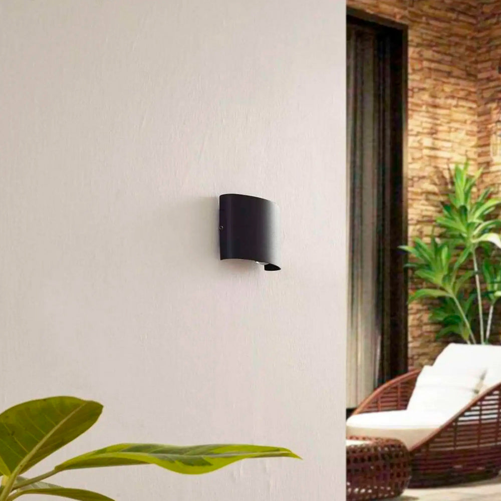 Aplique UP DOWN de Exterior 4W Negro