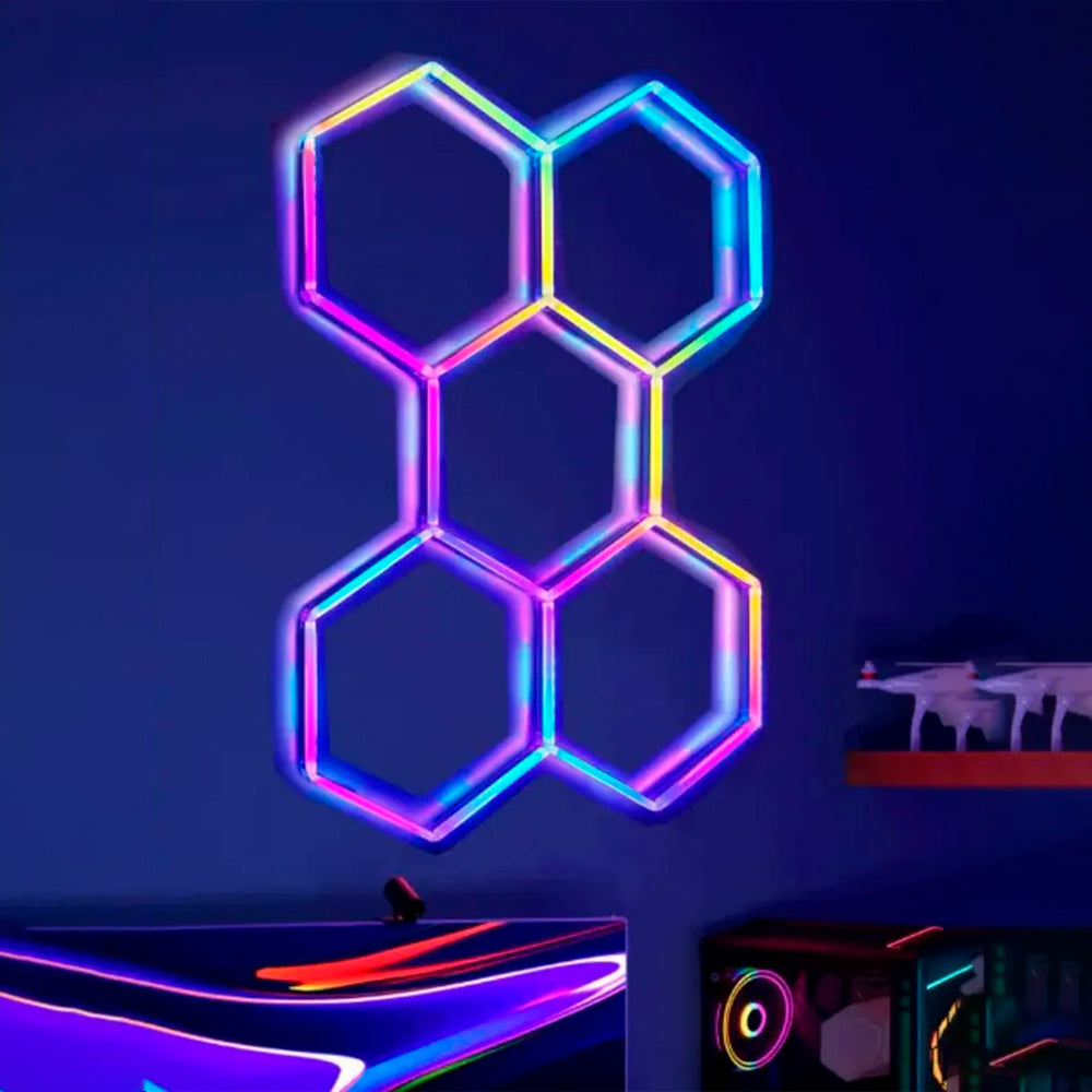 SET DE HEXAGONOS RGB X5