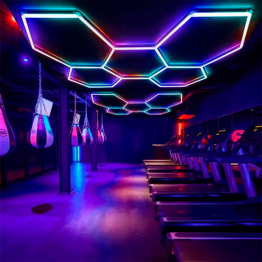 SET DE HEXAGONOS RGB X5