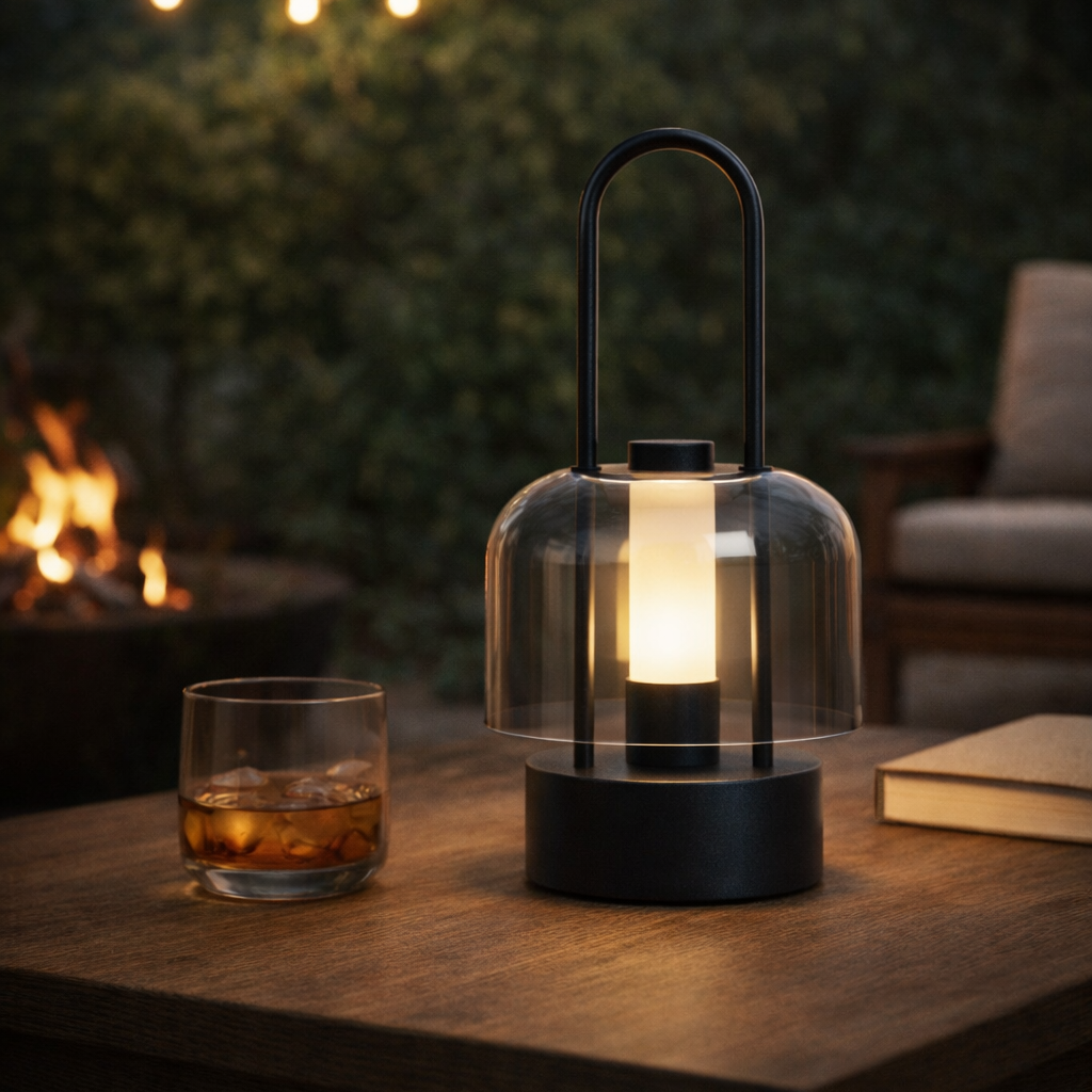 Lámpara de Mesa Dux Negra