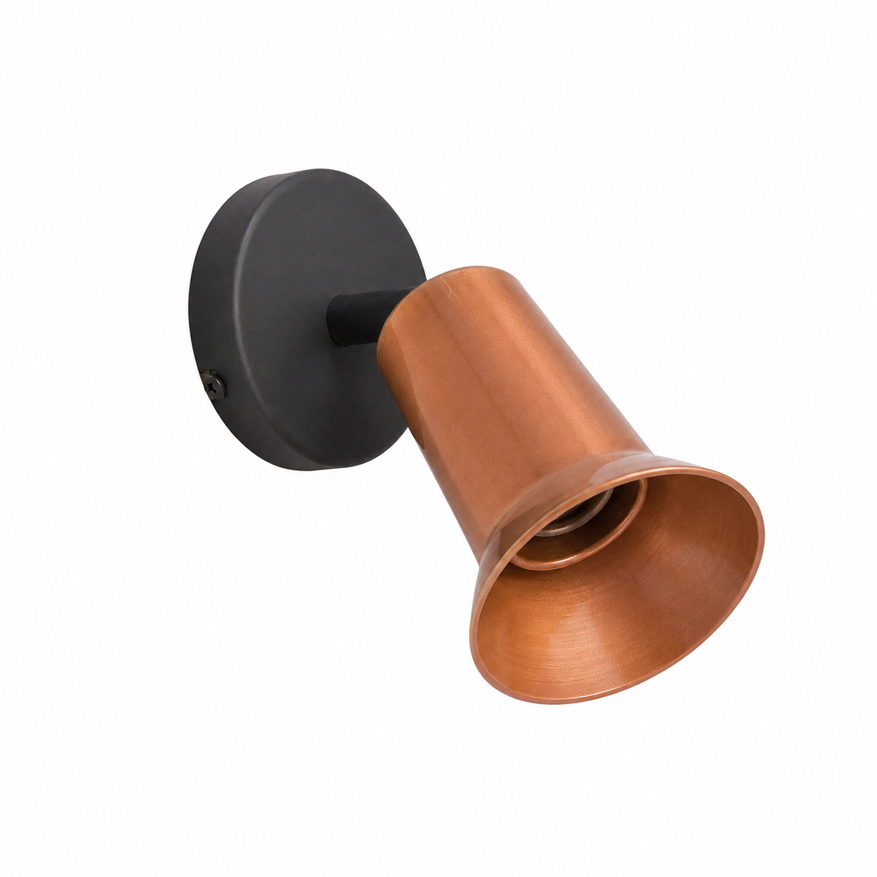 APLIQUE GU10 DE 10CM NEGRO COBRE