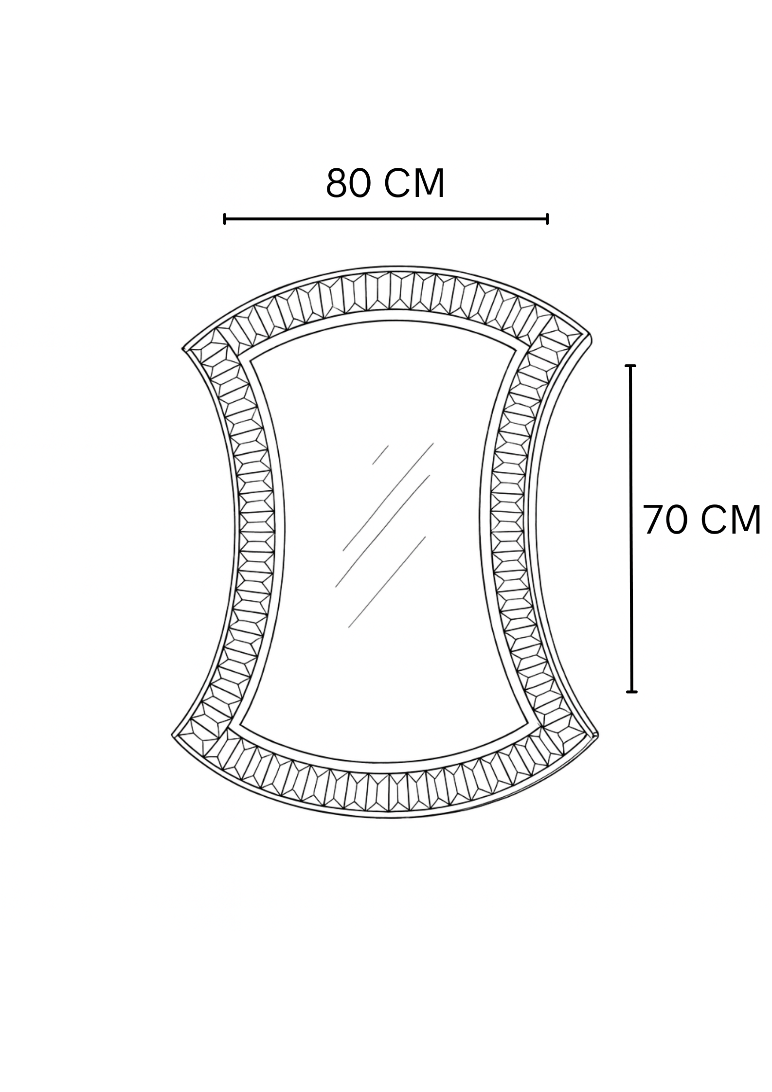 Espejo De Cristal Faina