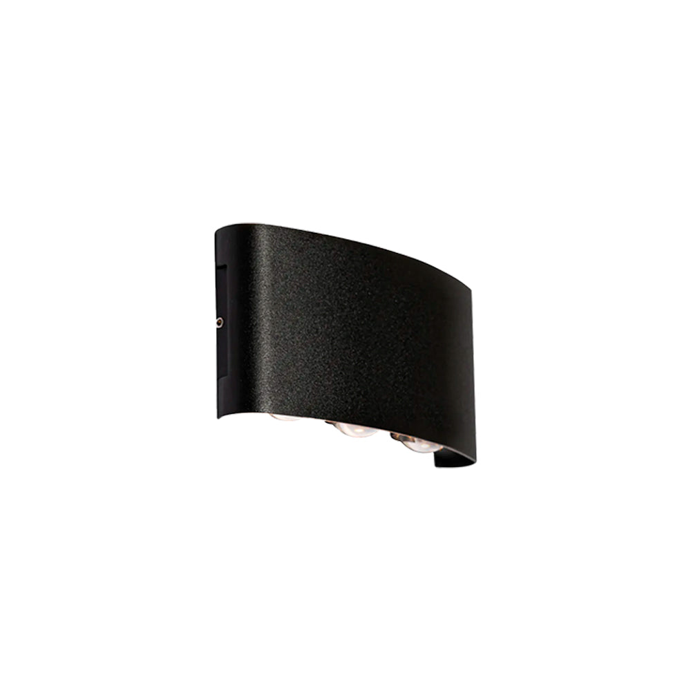 Aplique UP DOWN de Exterior 6W Negro