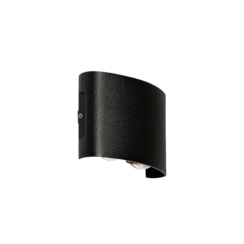 Aplique UP DOWN de Exterior 4W Negro