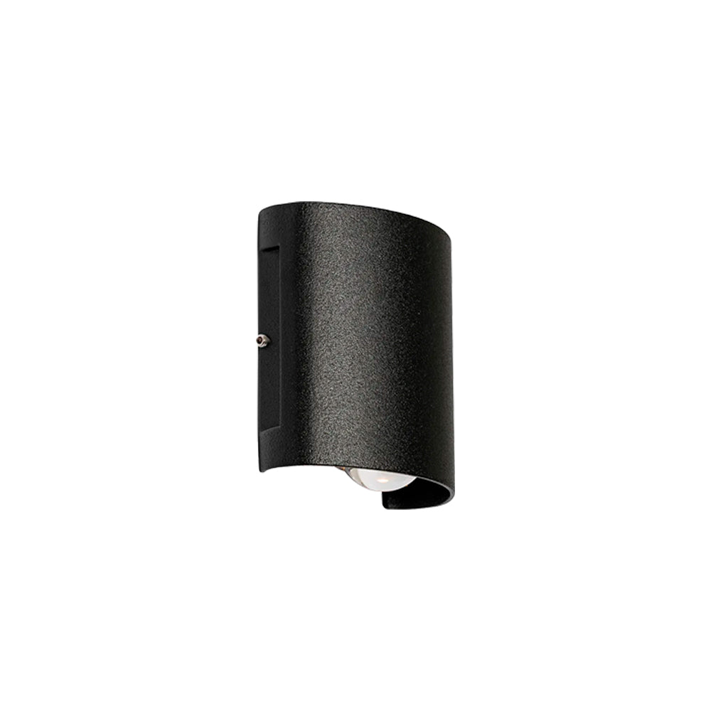 Aplique UP DOWN de Exterior 2W Negro