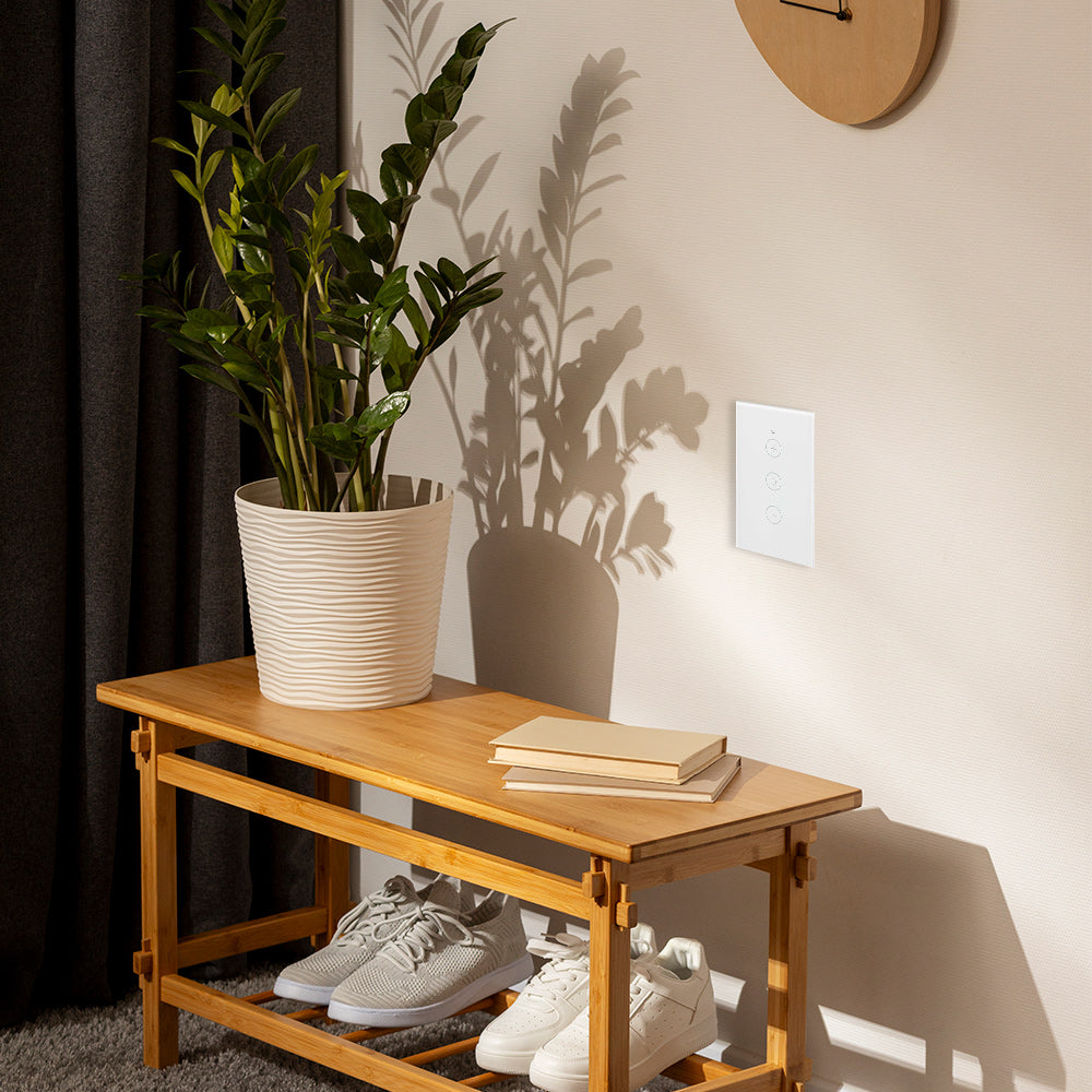 Interruptor sencillo inteligente Blanco Dimerizable