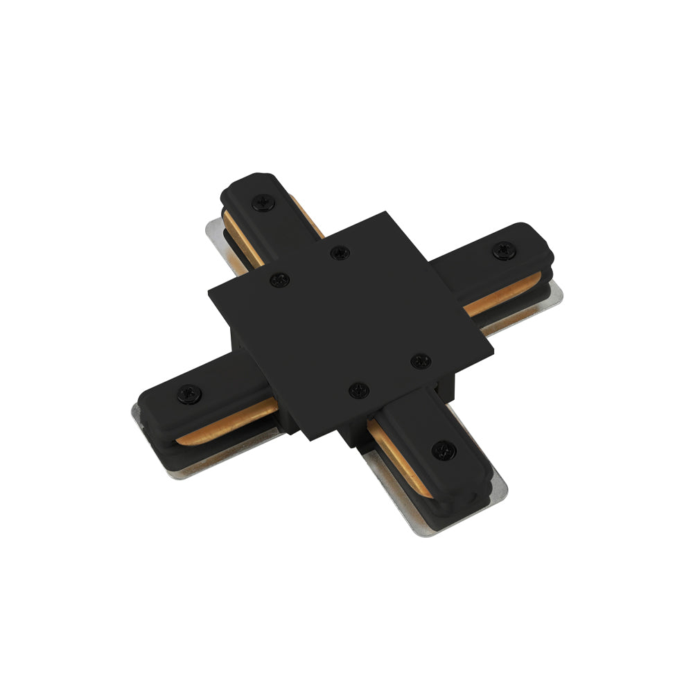 UNION PARA RIEL EN CRUZ COLOR NEGRO