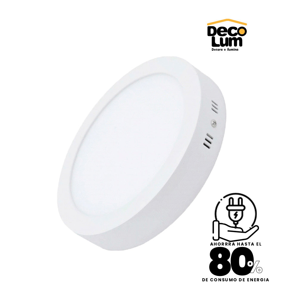 Panel de Sobreponer Led circular de 18w