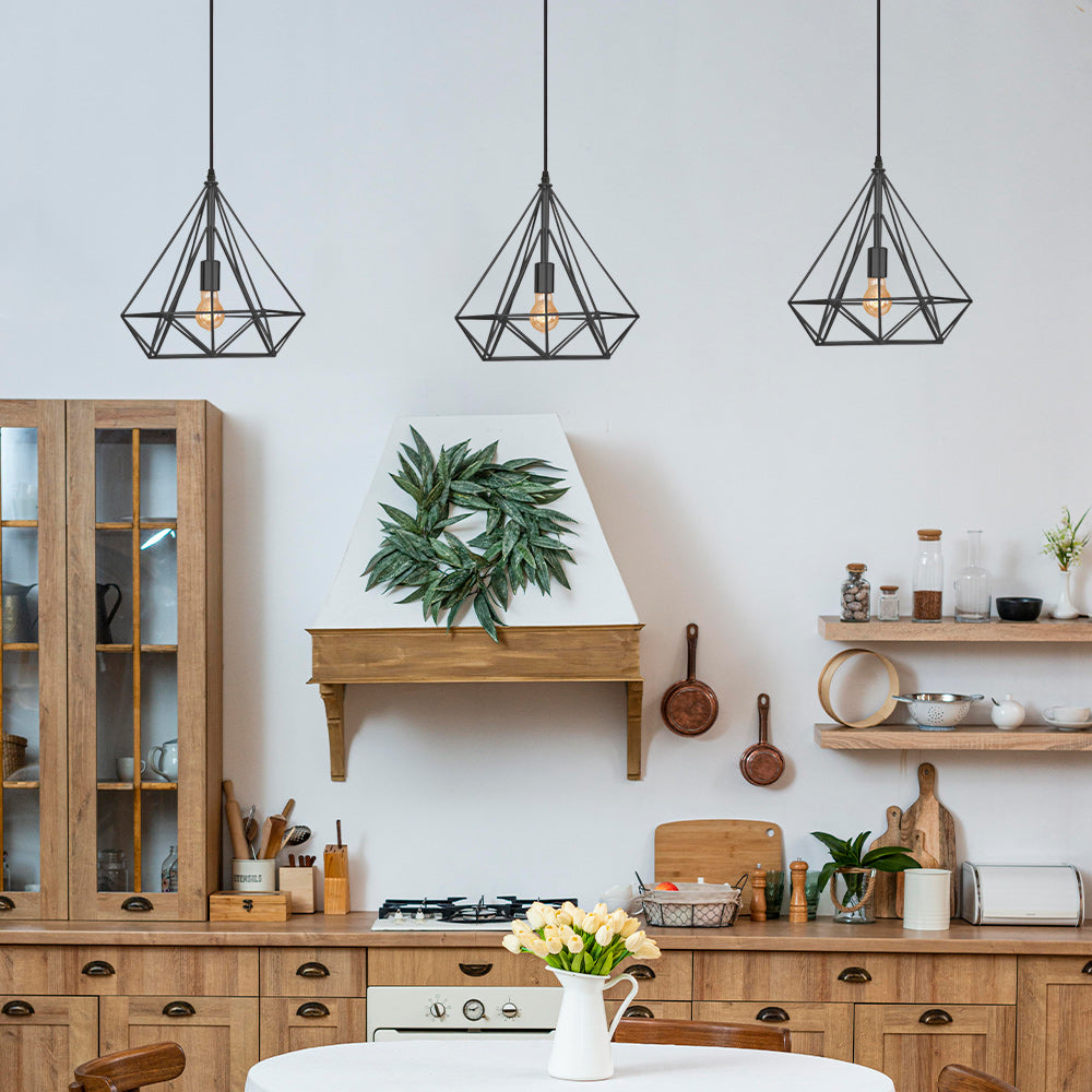 La lámpara Burgos Negro