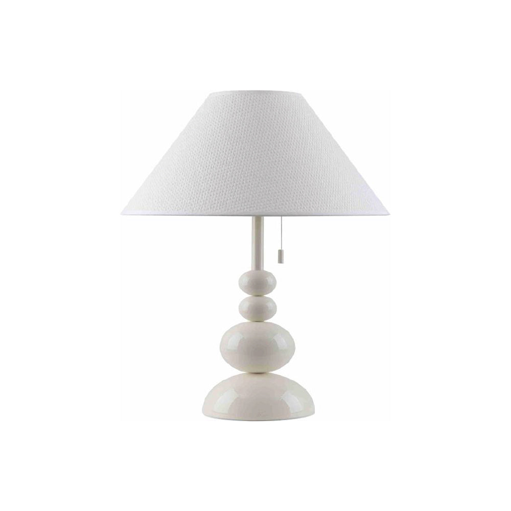 LÁMPARA DE MESA LIN BLANCO