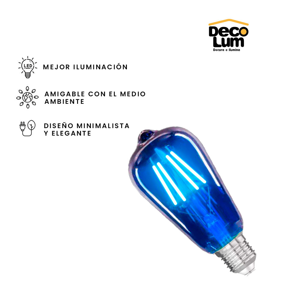 Bombillo ST64 Azul