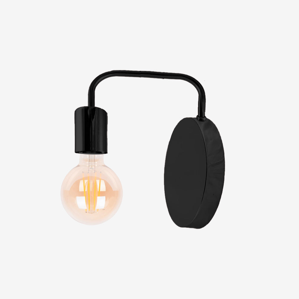 Lampara de pared Lupin Negro