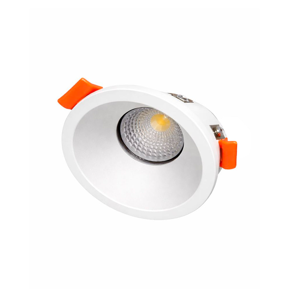 HURDAL MINI Redondo blanco con led integrado