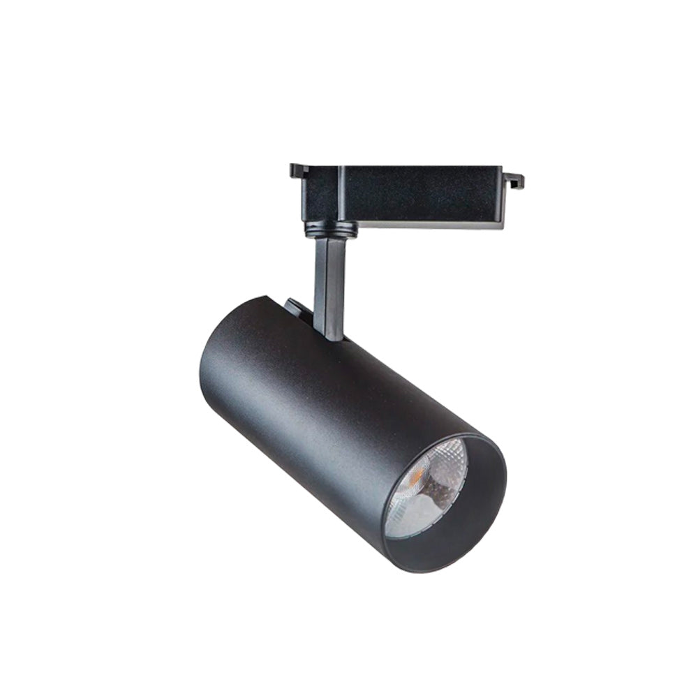 Kit Lámpara Tipo Spot Con Riel En Negro De 1mt X 3 Unid De 10w.