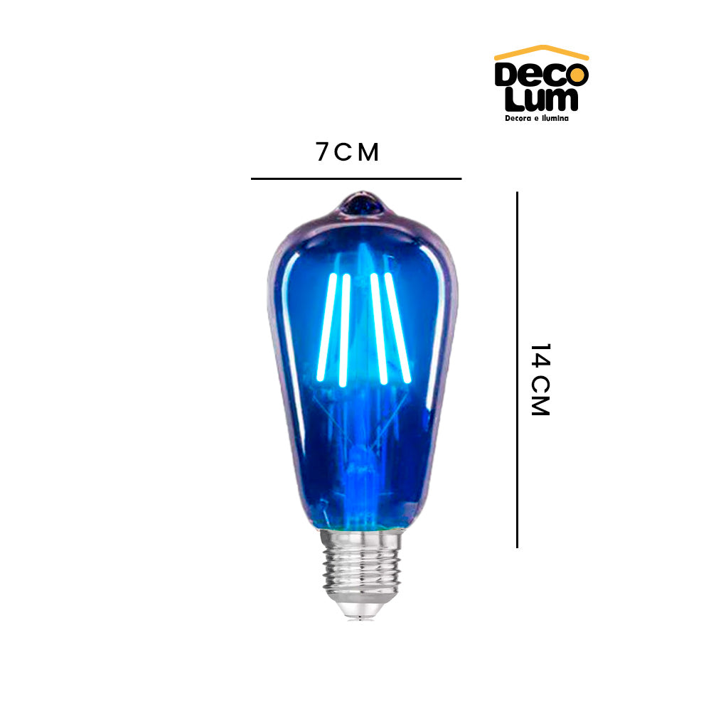 Bombillo ST64 Azul