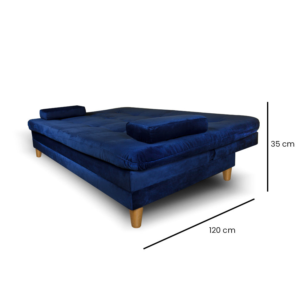 SofáCama Tous 3 Posiciones Tercio pelo Azul