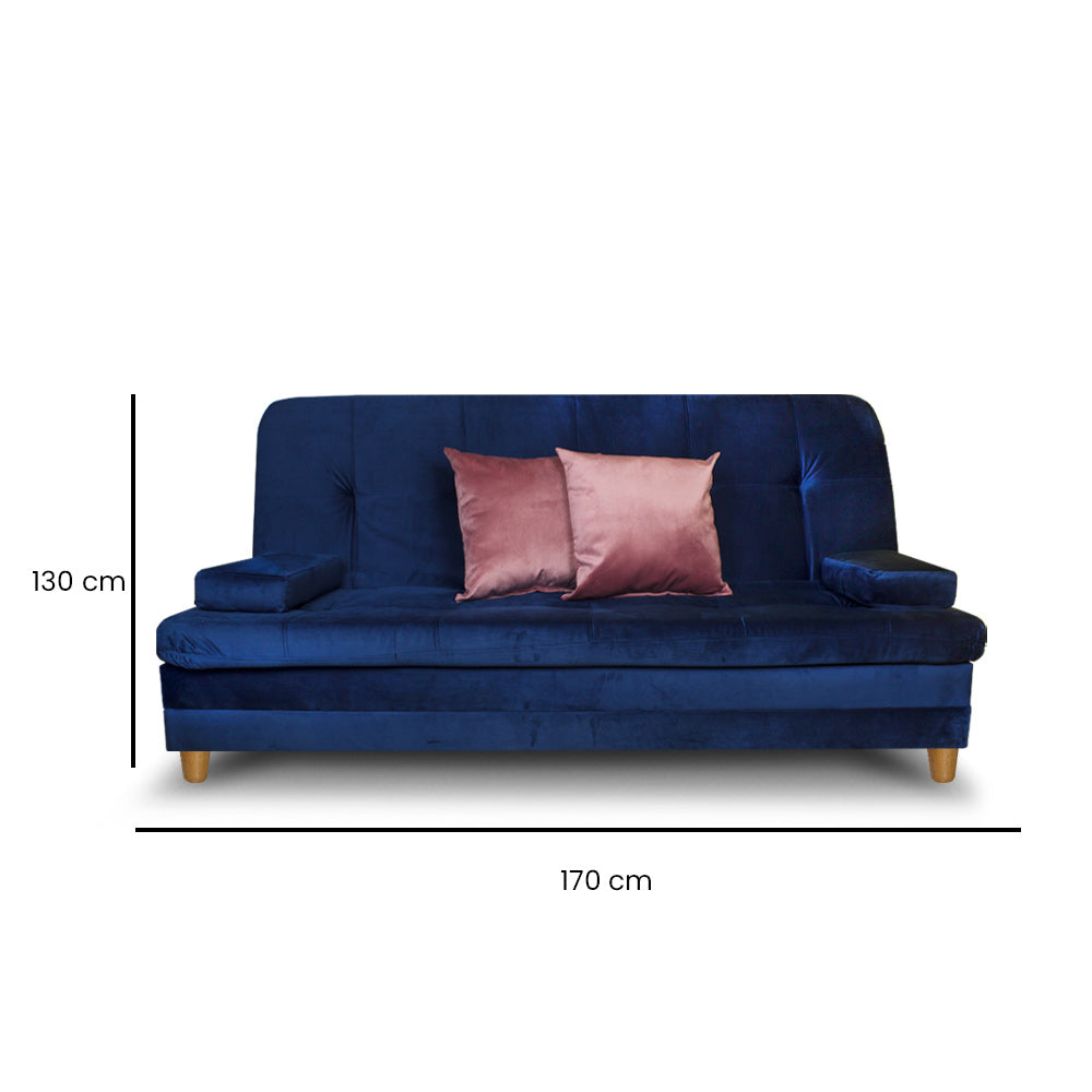 SofáCama Tous 3 Posiciones Tercio pelo Azul