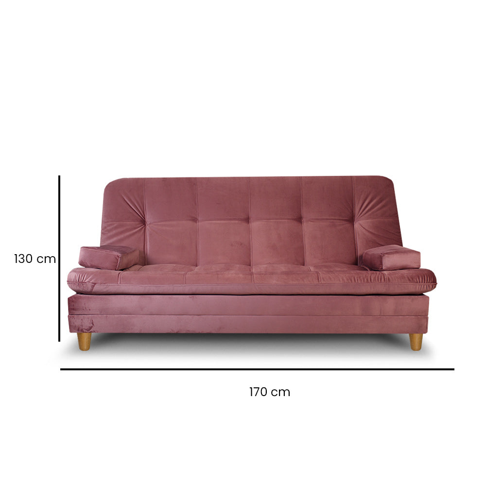 SofáCama Tous 3 Posiciones Tercio pelo Rosa