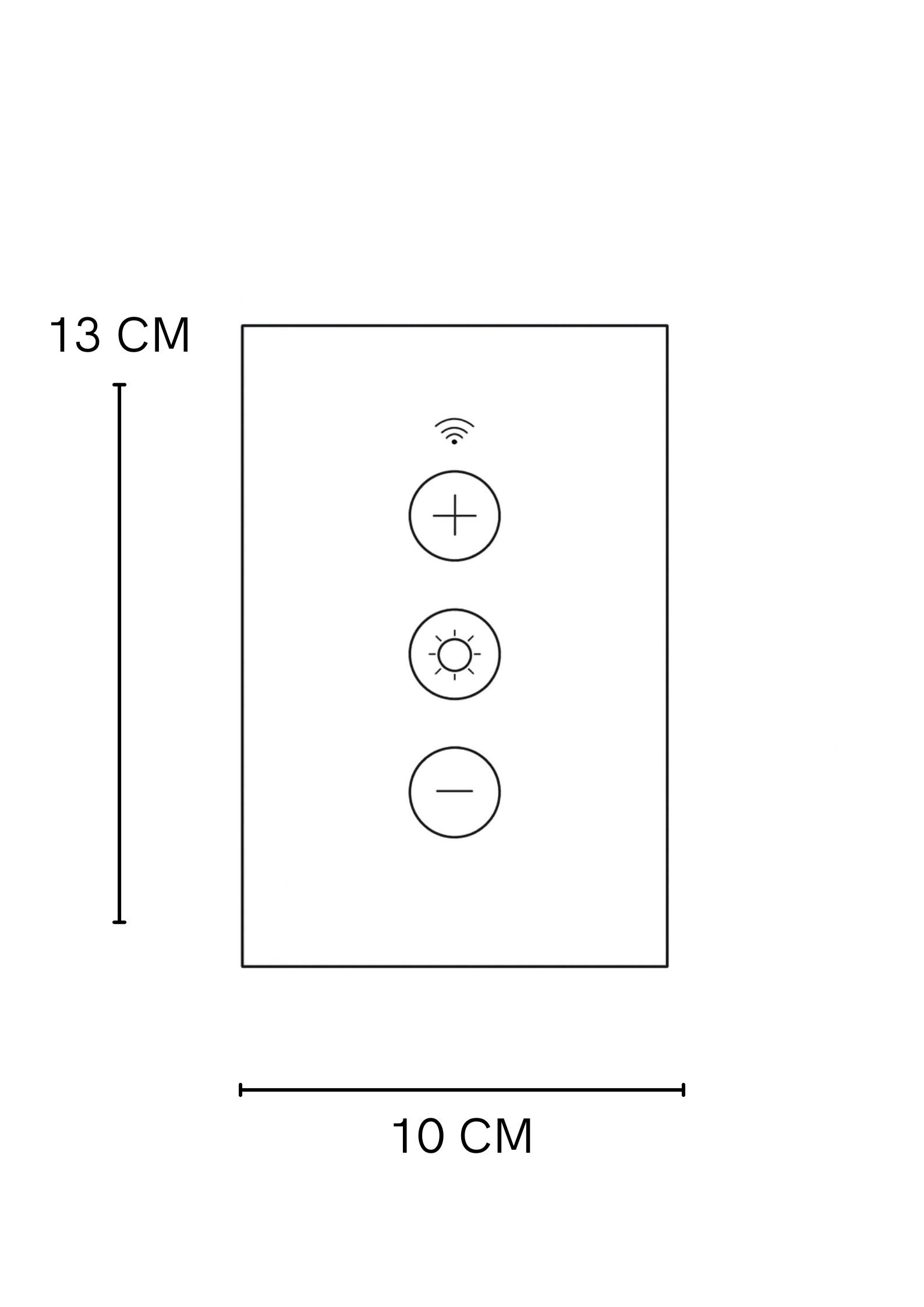 Interruptor sencillo inteligente Blanco Dimerizable