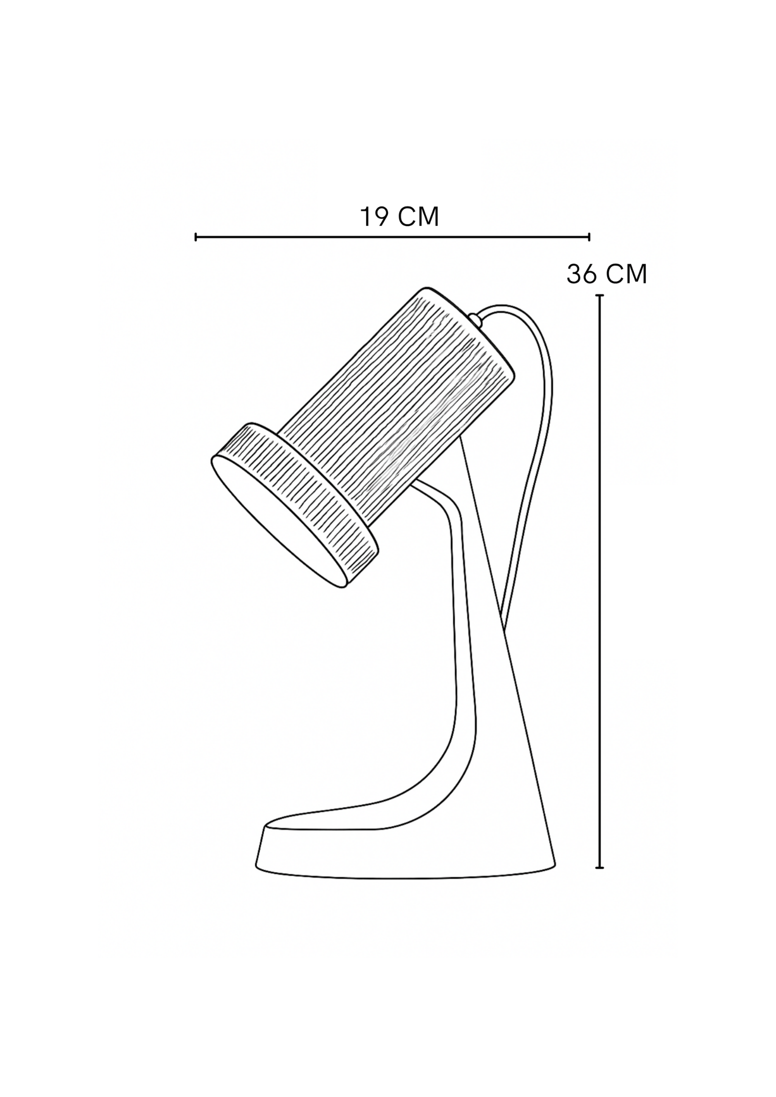 LÁMPARA MESA DIM BLANCO Y ROSADO