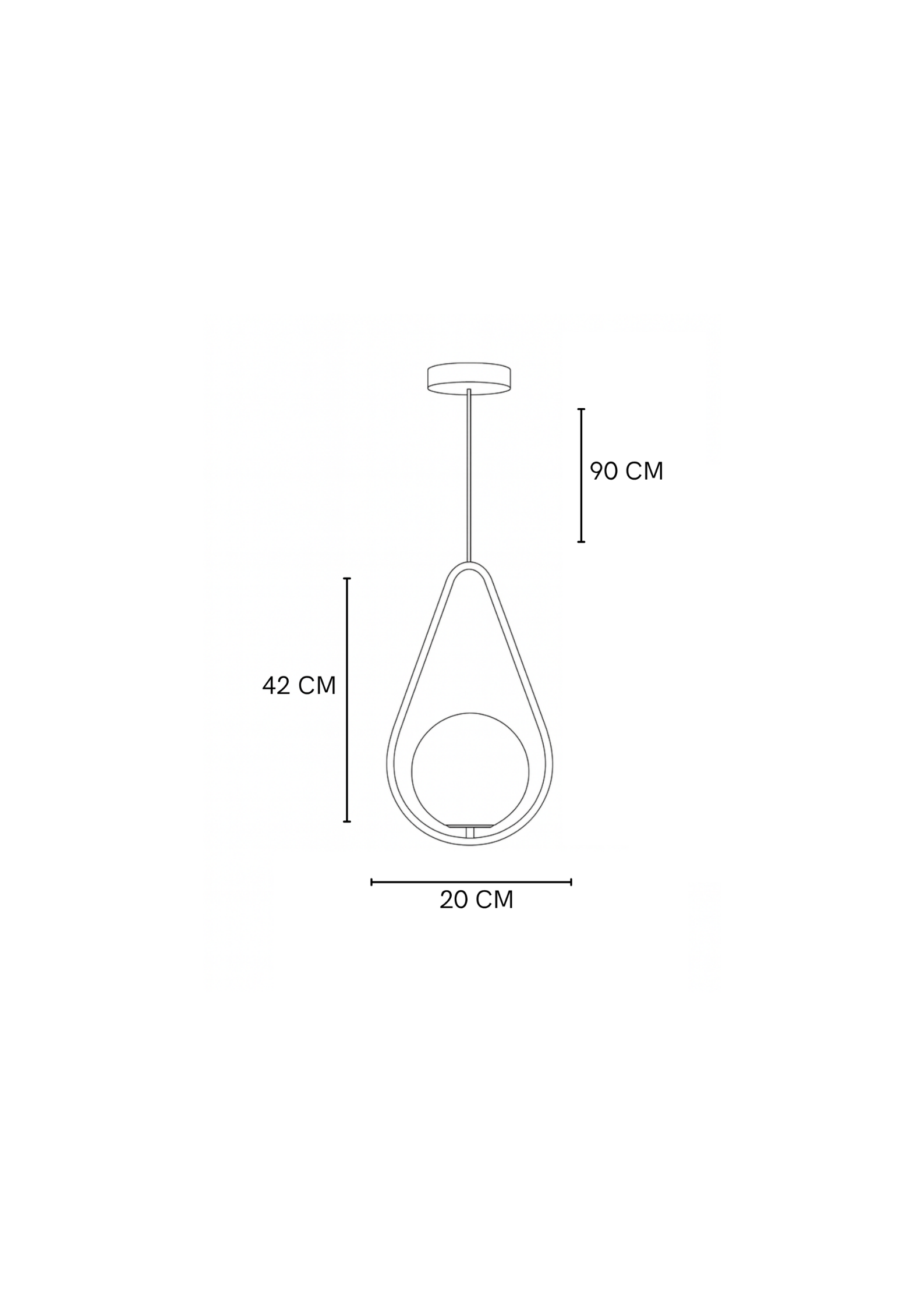 LAMPARA VECTOR GOTA NEGRO