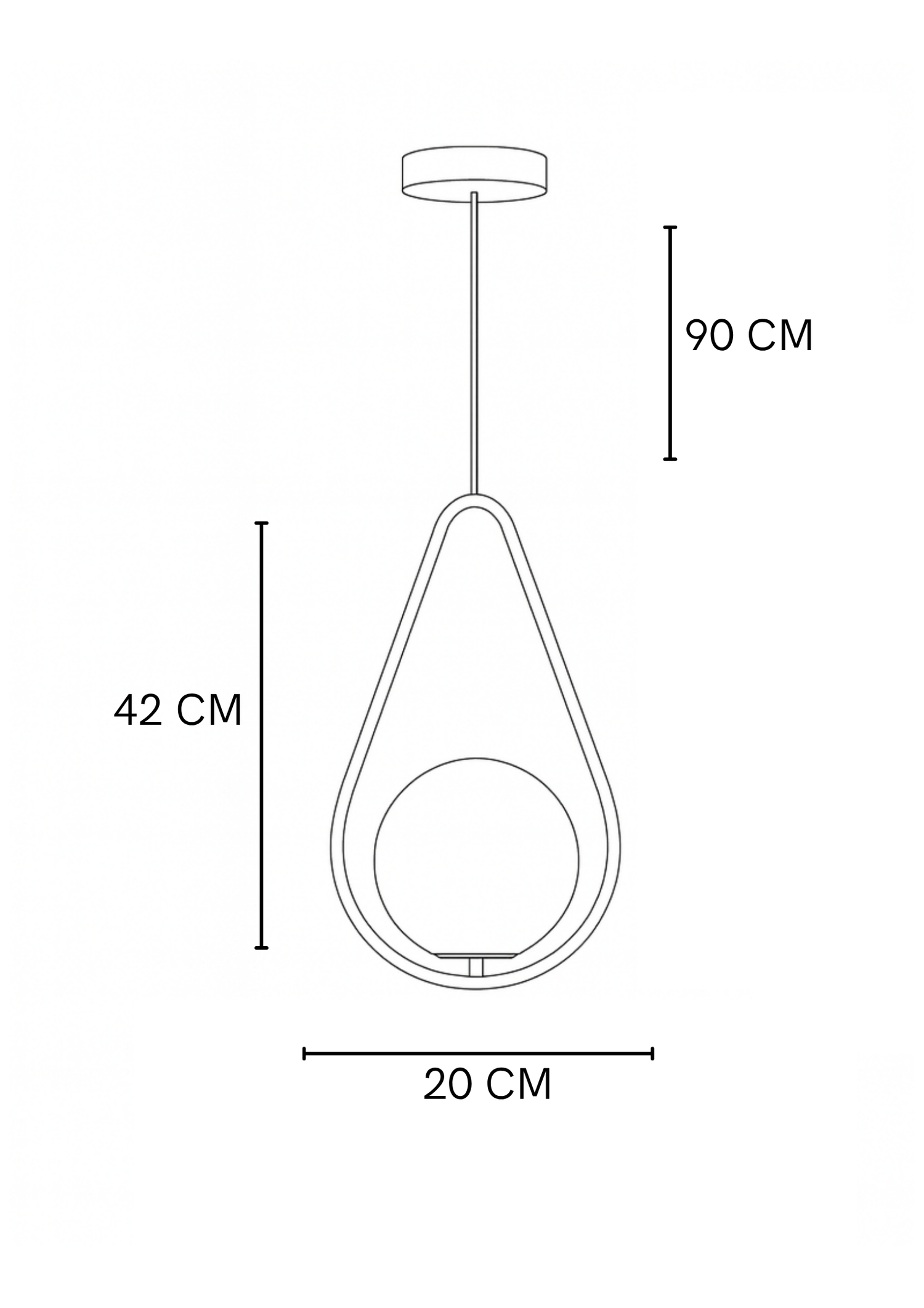 LAMPARA VECTOR GOTA NEGRO