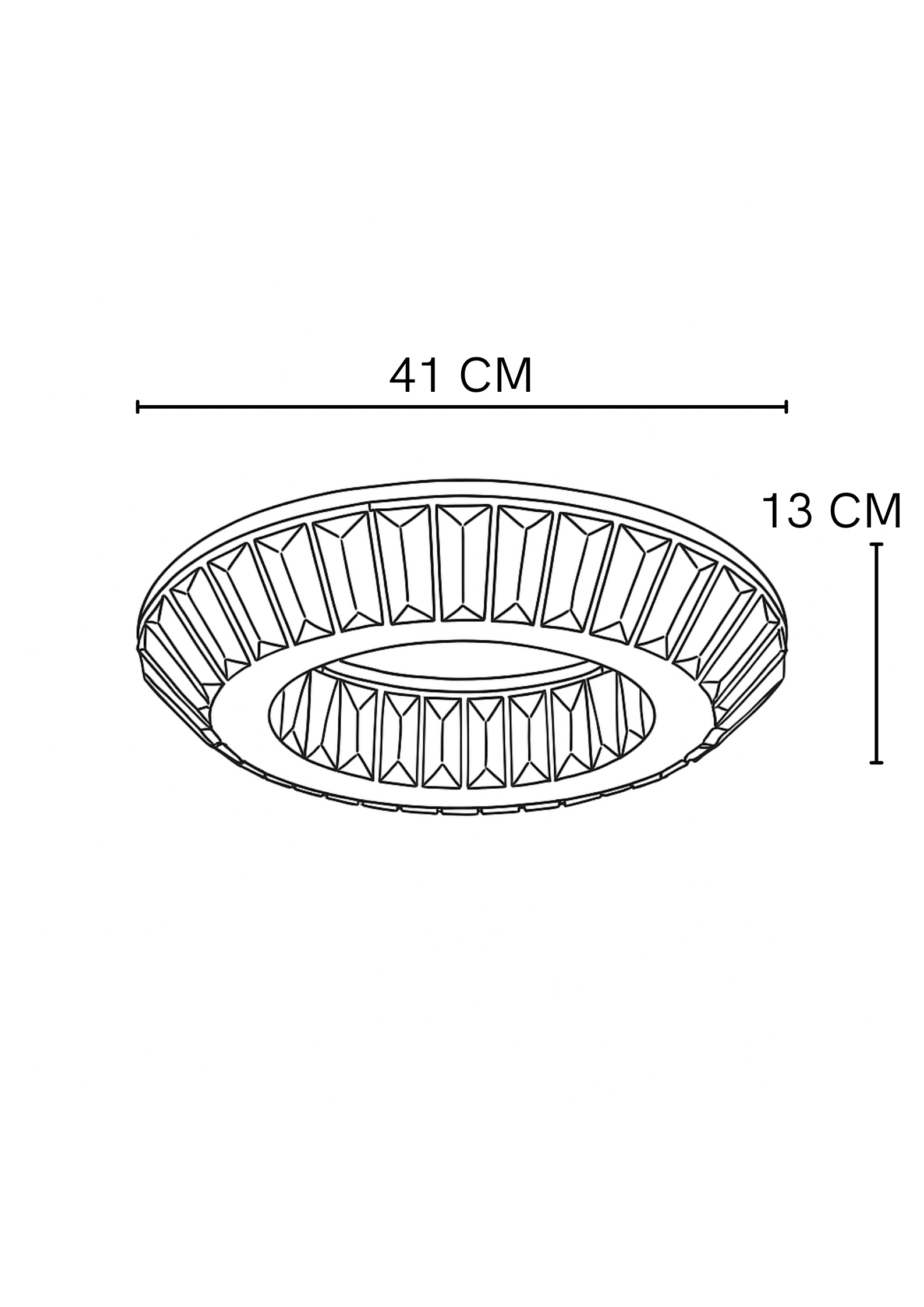 Lámpara De Techo Chandelier REBECA