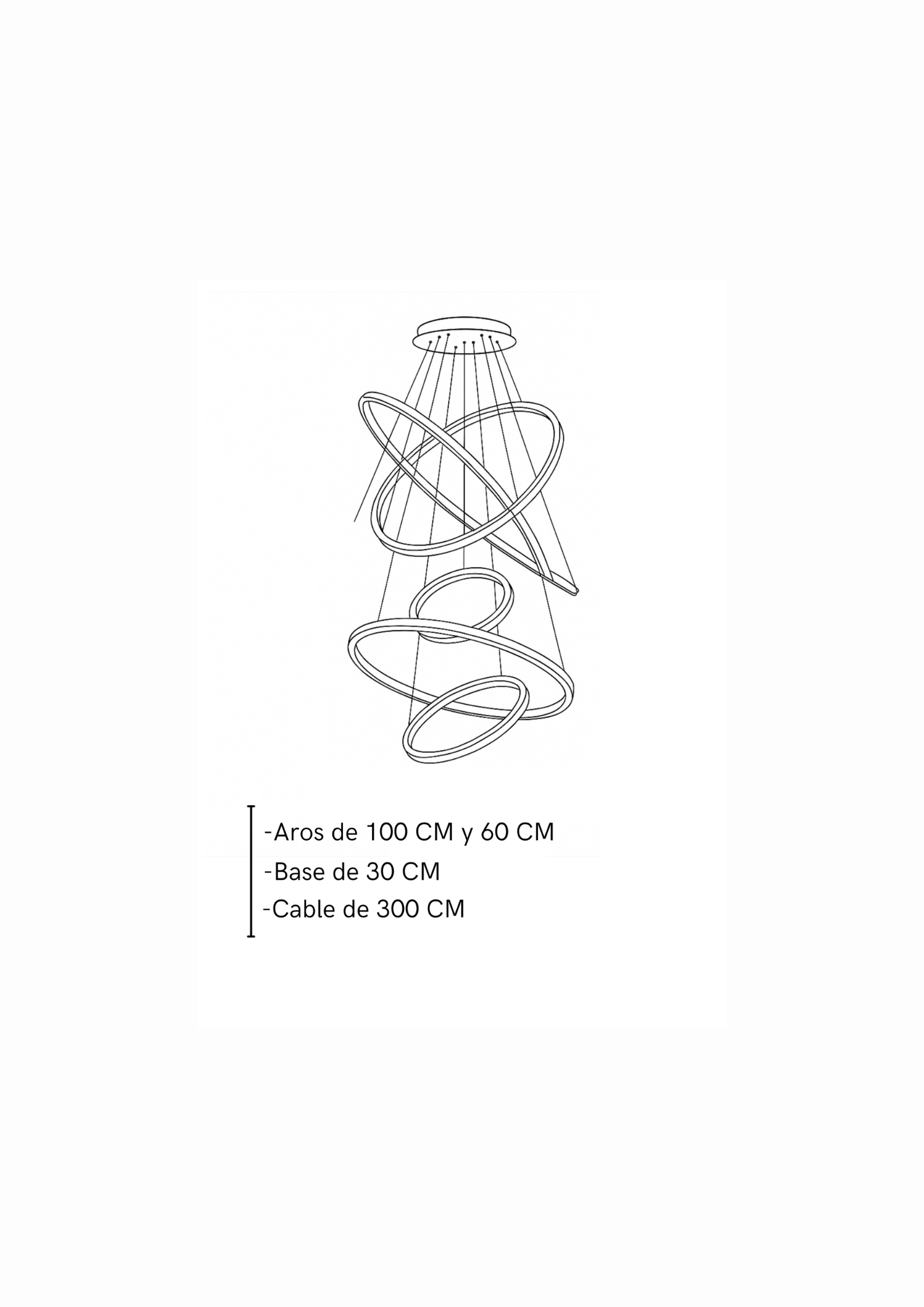 Lámpara De Techo Chloe Dorada