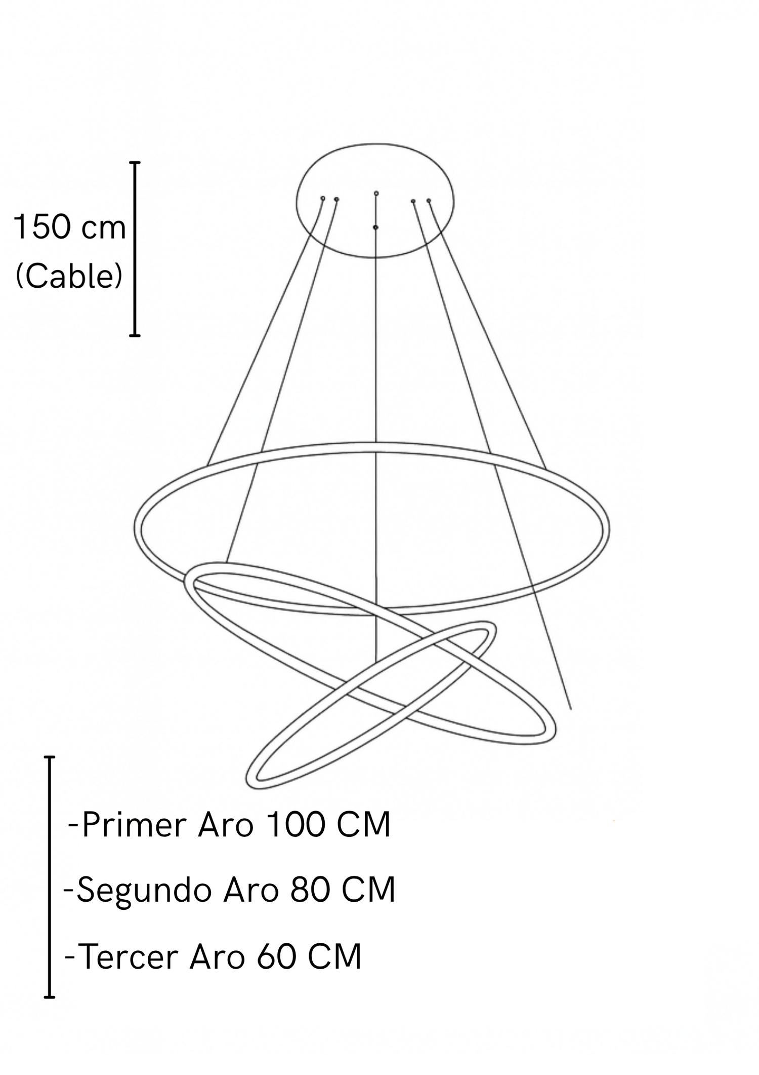 Lámpara De Techo Garla Dorada