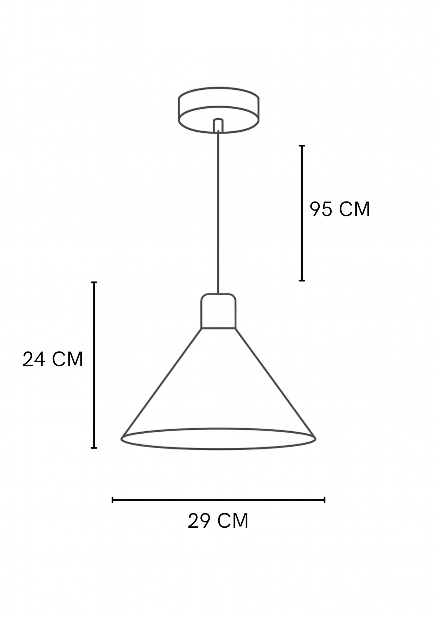 Lámpara  campana Salamanca cobre blanco