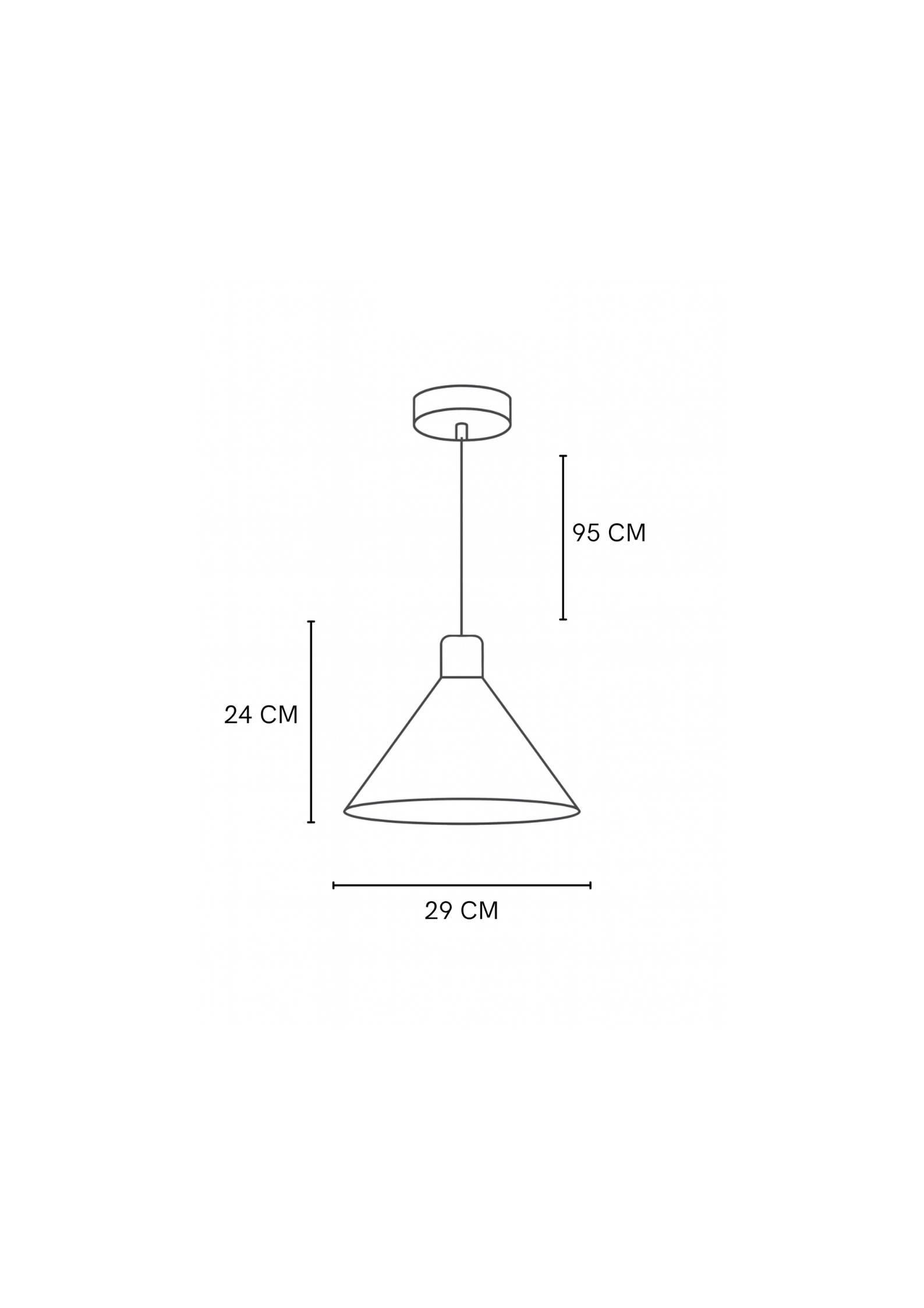 Lámpara campana Salamanca cobre blanco