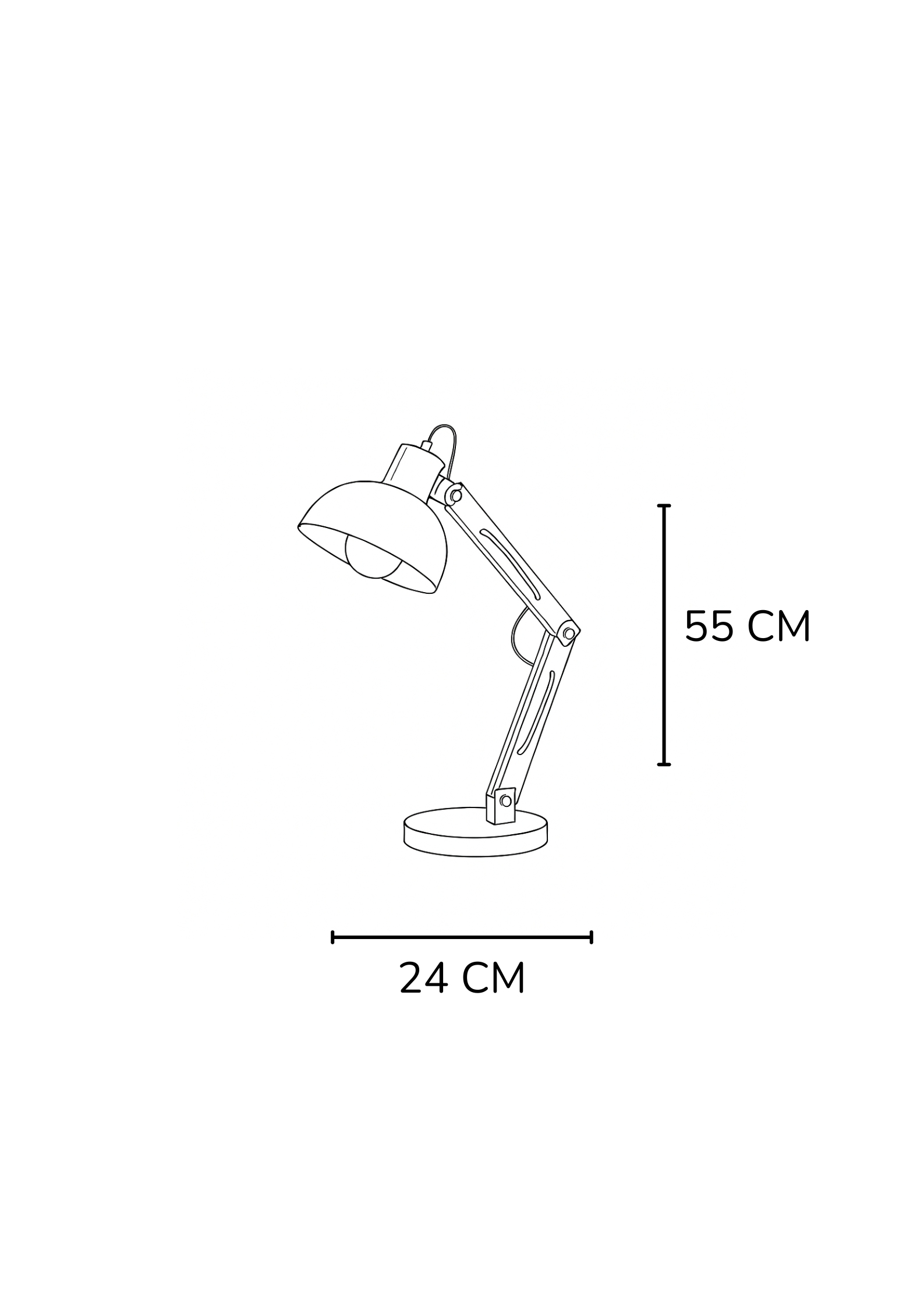 Lámpara de Mesa Simply Negra