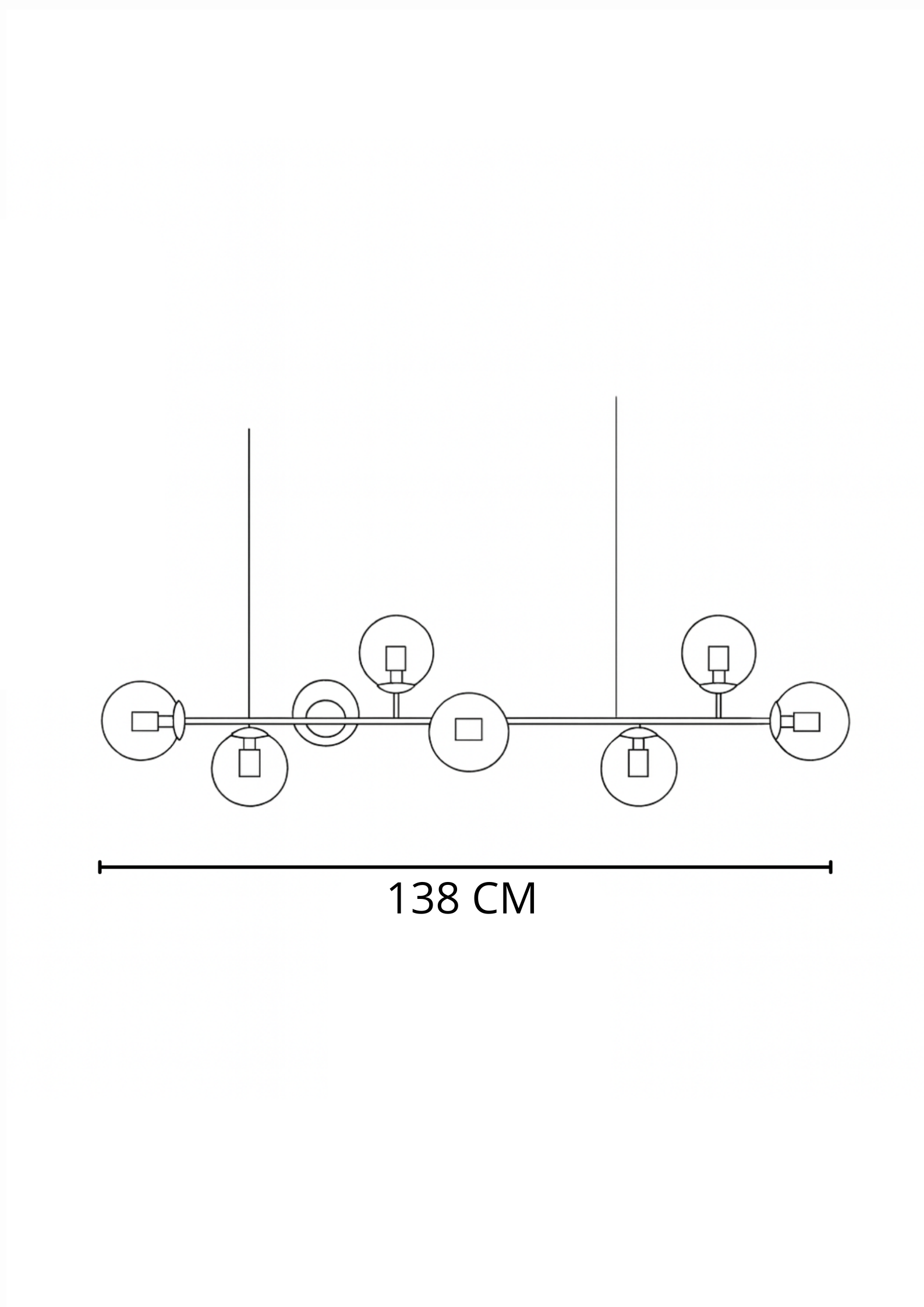 Lámpara de Techo Claxton Negro