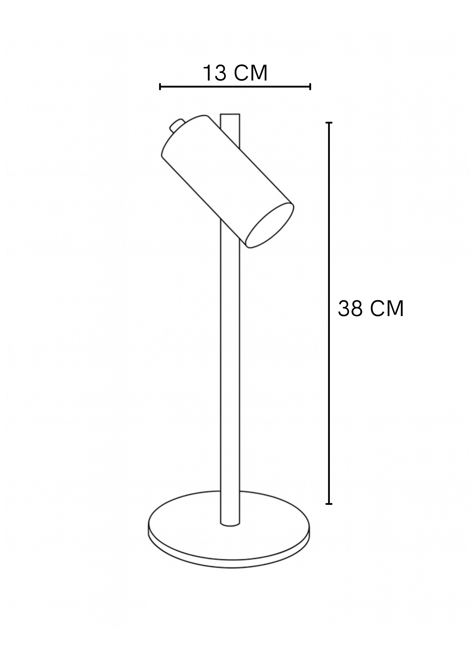 Lámpara de mesa Fokline Negra